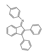 (E/Z)-4-methyl-N-(2,3-diphenyl-1H-inden-1-ylidene)benzenamine结构式