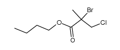 Butyl-2-brom-3-chlorisobutyrat结构式
