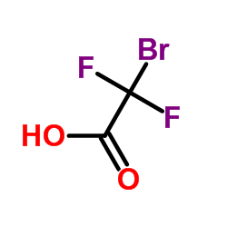 Difluoro-bromoacetic acid Structure
