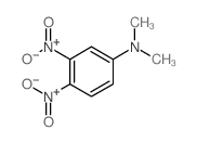 Aniline, N,N-dimethyl-3,4-dinitro- Structure