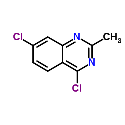 4,7-二氯-2-甲基喹唑啉结构式
