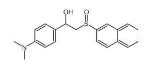 1-(4-dimethylaminophenyl)-2-naphthalen-2-ylsulfinyl-ethanol Structure
