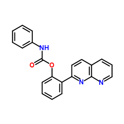 Phenol, 2-(1,8-naphthyridin-2-yl)-, phenylcarbamate (ester) (9CI)结构式