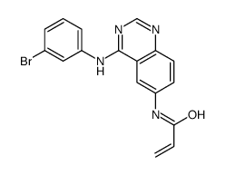 N-{4-[(3-Bromophenyl)amino]-6-quinazolinyl}acrylamide Structure