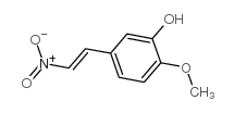 2-甲氧基-5-(2-硝基乙烯基)苯酚结构式