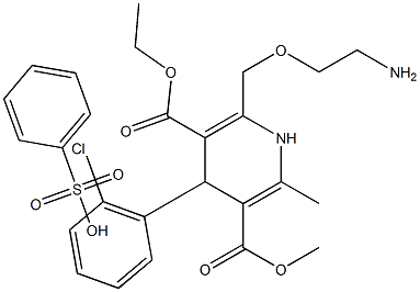 马来酸氨氯地平杂质F结构式