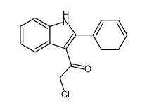 2-氯-1-(2-苯基-1h-吲哚-3-基)乙-1-酮结构式