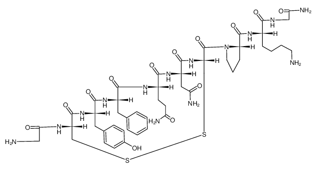 Nα-glycyl[8-lysine]vasopressin结构式