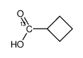 [Carboxy-13C]Cyclobutancarbonsaeure结构式