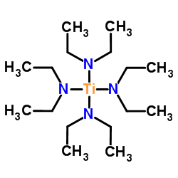 四(二乙氨基)钛(IV)结构式