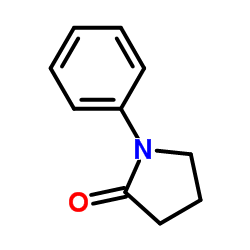 1-苯基-2-吡咯烷酮结构式