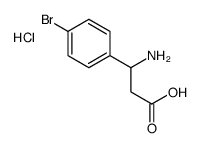 3-amino-3-(4-bromophenyl)propanoic acid,hydrochloride结构式