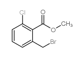 2-(溴甲基)-6-氯苯甲酸甲酯结构式