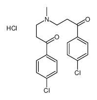 1-(4-chlorophenyl)-3-[[3-(4-chlorophenyl)-3-oxopropyl]-methylamino]propan-1-one,hydrochloride结构式