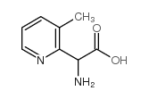 2-氨基-2-(3-甲基-2-吡啶)乙酸结构式