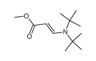 3-[Bis(1,1-dimethylethyl)amino]propenoic acid methyl ester结构式