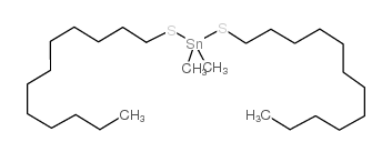 dimethylbis(dodecylthio)tin Structure