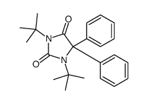 1,3-Bis(1,1-dimethylethyl)-5,5-diphenyl-2,4-imidazolidinedione结构式