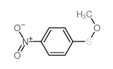 1-methoxysulfanyl-4-nitro-benzene结构式