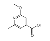 2-methoxy-6-methylpyridine-4-carboxylic acid结构式