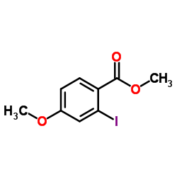 2-Iodo-4-methoxy-benzoic acid methyl ester Structure