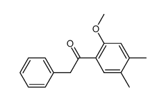 2-methoxy-4,5-dimethyl-deoxybenzoin结构式
