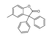 3,3-diphenyl-5-methyl-2(3H)-benzofuranone Structure