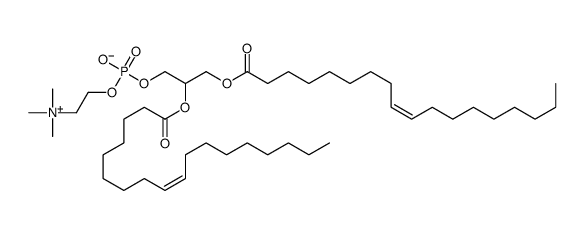 [O-[1-O,2-O-Bis(9-octadecenoyl)-L-glycero-3-phospho]choline]anion结构式