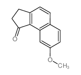 8-methoxy-2,3-dihydrocyclopenta[a]naphthalen-1-one Structure
