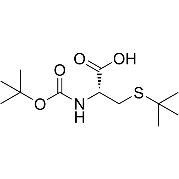 N-叔丁氧羰基-S-叔丁基-L-半胱氨酸图片
