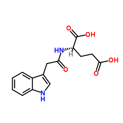 N-(1H-Indol-3-ylacetyl)-L-glutamic acid Structure