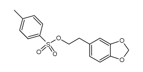 2-[(p-tolylsulfonyl)oxy]-1-[3,4-(methylenedioxy)phenyl]ethane结构式