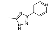 4-(5-methyl-1H-1,2,4-triazol-3-yl)pyridine Structure