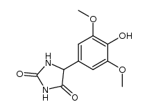 5-(4-hydroxy-3,5-dimethoxy-phenyl)-imidazolidine-2,4-dione结构式