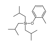 (2-methylphenoxy)-tris(2-methylpropyl)silane Structure