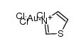 trichloro(thiazole)gold(III) Structure