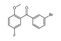 (3-bromophenyl)-(5-fluoro-2-methoxyphenyl)methanone结构式
