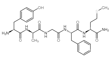 H-Tyr-D-Ala-Gly-Phe-Met-NH2 Structure