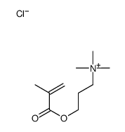 trimethyl-[3-(2-methylprop-2-enoyloxy)propyl]azanium,chloride Structure