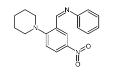 1-(5-nitro-2-piperidin-1-ylphenyl)-N-phenylmethanimine Structure