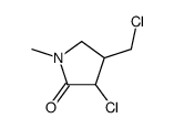 3-chloro-4-(chloromethyl)-1-methylpyrrolidin-2-one Structure