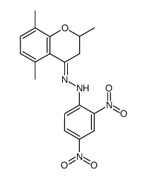 N-(2,4-Dinitro-phenyl)-N'-[2,5,8-trimethyl-chroman-(4E)-ylidene]-hydrazine Structure