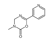 3-methyl-6-pyridin-3-yl-4H-1,3,5-oxadiazin-2-one结构式