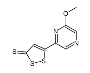 5-(6-methoxypyrazin-2-yl)dithiole-3-thione结构式