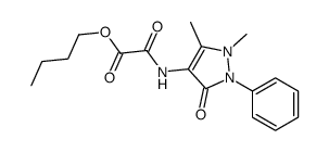 butyl 2-[(1,5-dimethyl-3-oxo-2-phenylpyrazol-4-yl)amino]-2-oxoacetate结构式