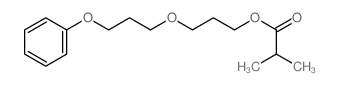 Propanoic acid,2-methyl-, 3-(3-phenoxypropoxy)propyl ester结构式