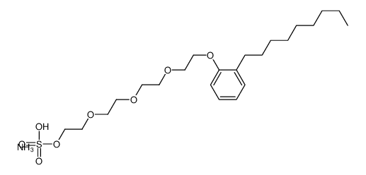 ammonium 2-[2-[2-[2-(nonylphenoxy)ethoxy]ethoxy]ethoxy]ethyl sulphate Structure