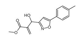 2-[hydroxy-(5-p-tolylisoxazol-3-yl)methyl]acrylic acid methyl ester Structure