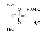 iron(2+),sulfate,tetrahydrate Structure