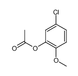 2-acetoxy-4-chloro-1-methoxybenzene结构式